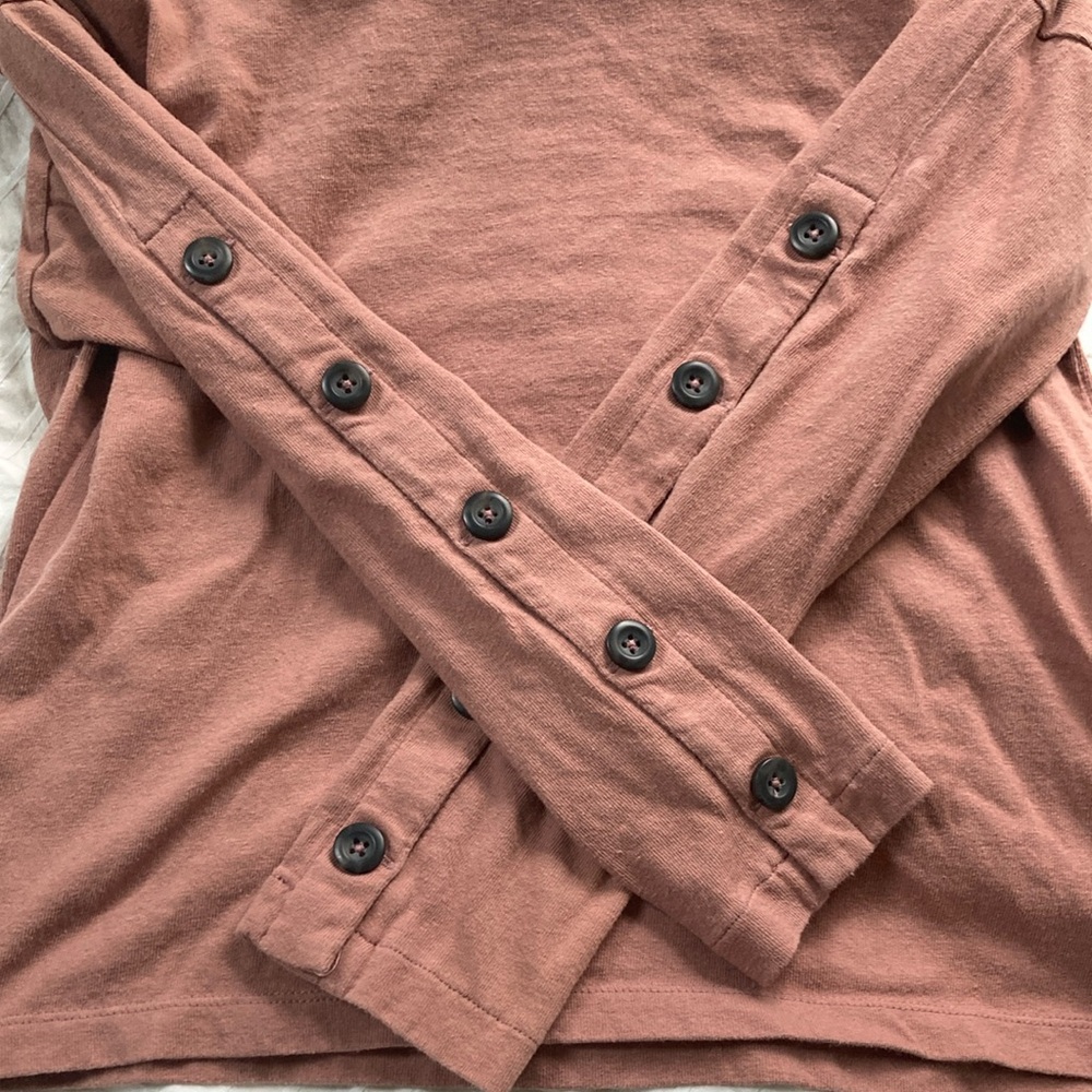Madewell Button-Sleeve Turtleneck Top - Picture 10 of 10